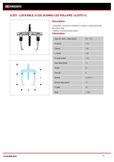 U.32T2 12 Tuotetiedot